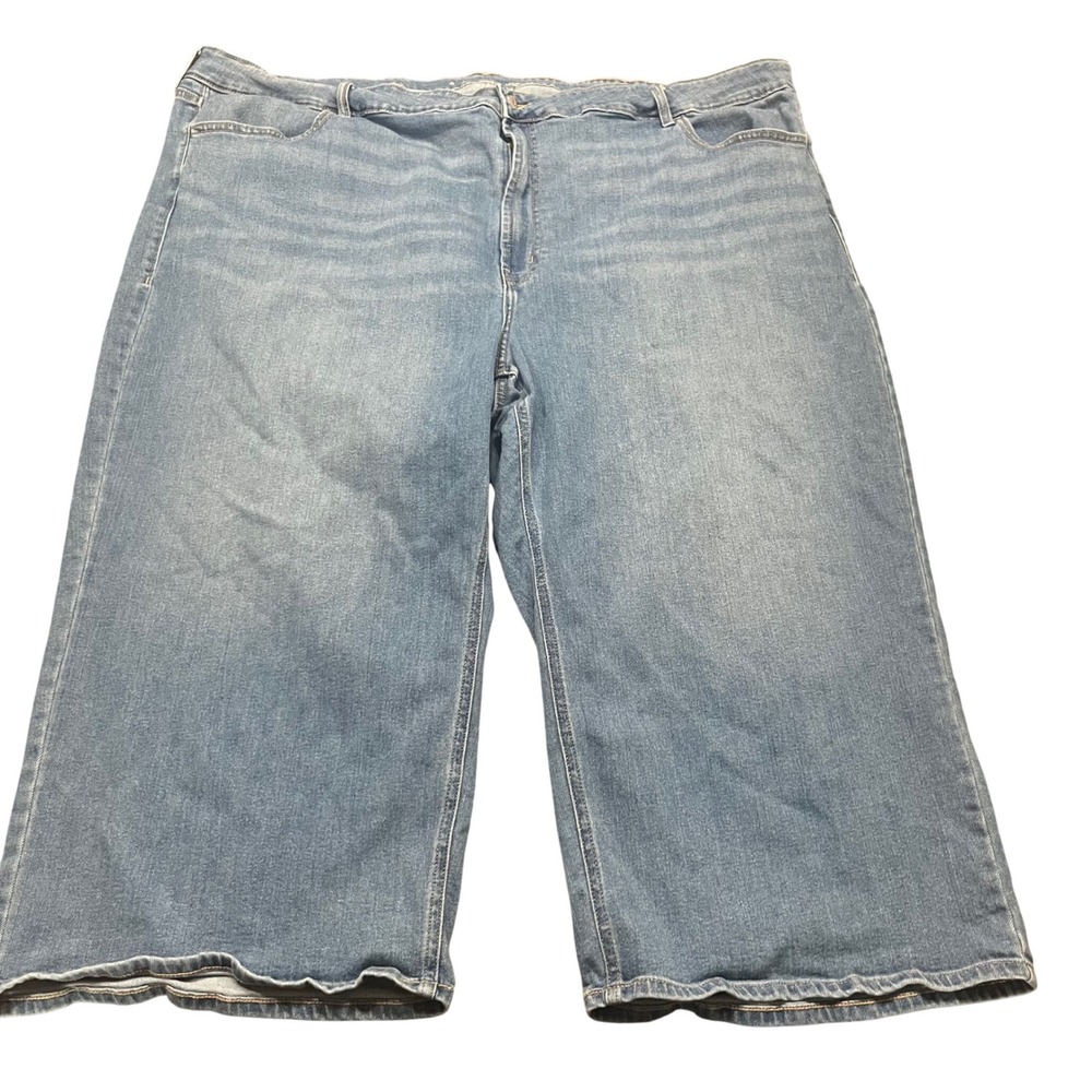 Old Navy Womens High Rise Wide Leg Jeans Size 30 Short Blue Denim Medium Wash